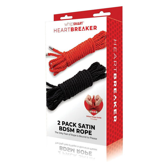 WhipSmart Heartbreaker 2 Pack Satin BDSM Rope-(ws1034) - WS1034