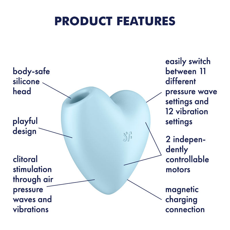 Satisfyer Cutie Heart - Blue-(4037271) - 4037271