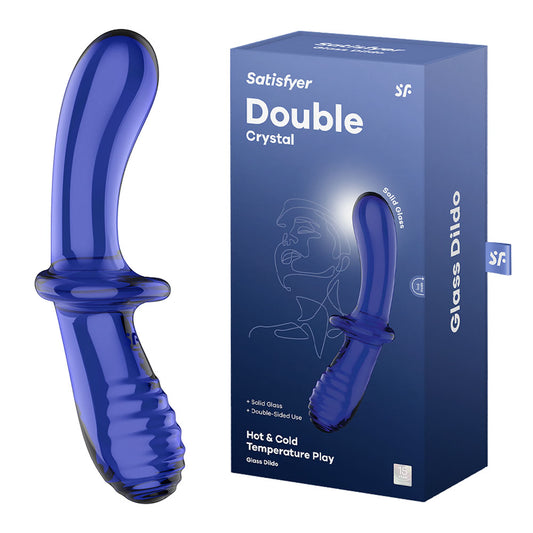 Satisfyer Double Crystal - Blue-(4045931) - 4045931