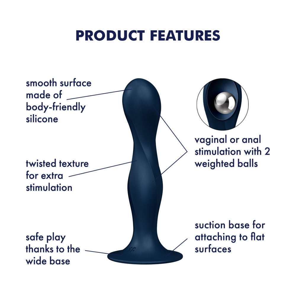 Satisfyer Double Ball-R - Dark Blue-(4048673) - 4048673