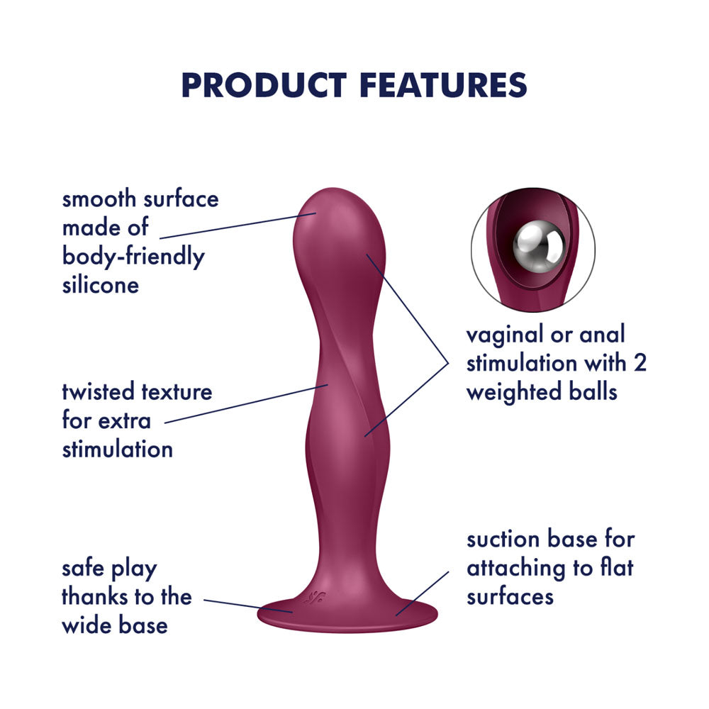 Satisfyer Doule Ball-R - Red-(4048680) - 4048680