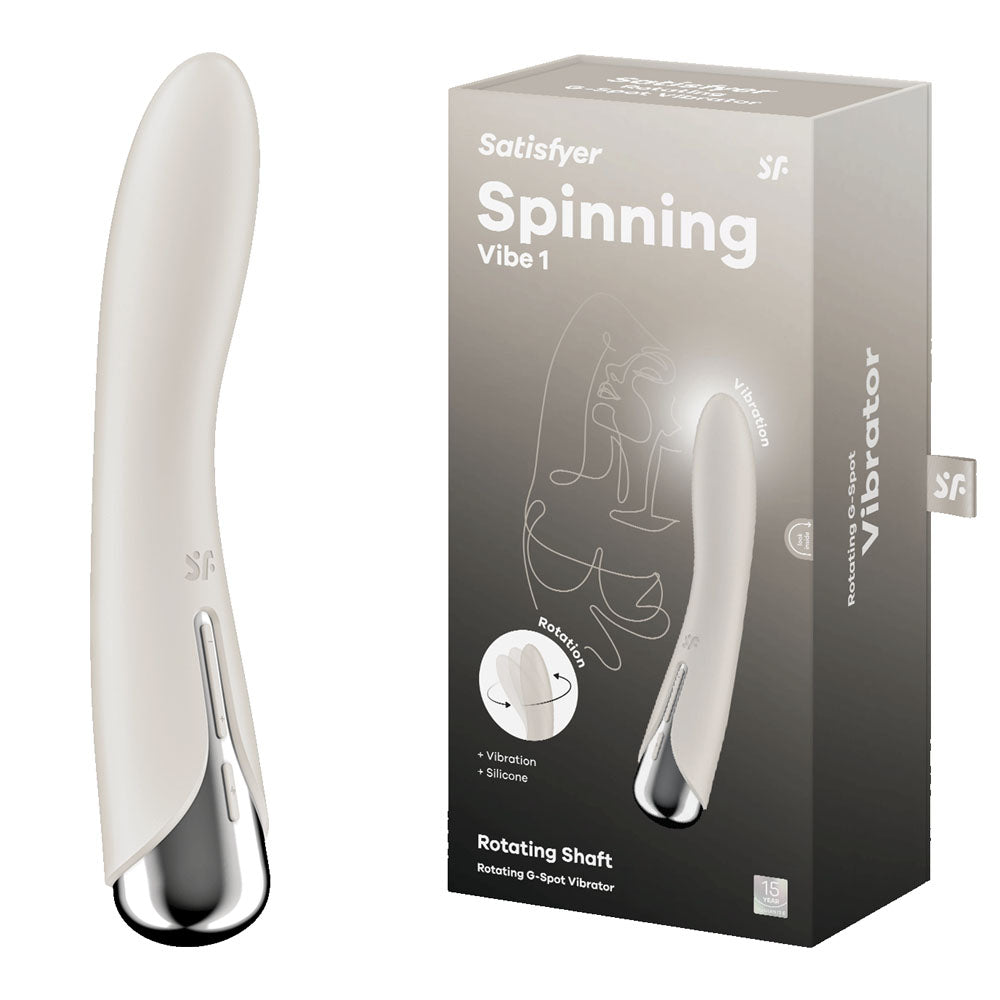 Satisfyer Spinning Vibe 1 - Beige-(4048710) - 4048710