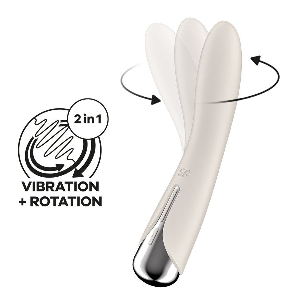 Satisfyer Spinning Vibe 1 - Beige-(4048710) - 4048710