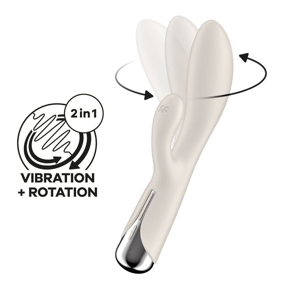 Satisfyer Spinning Rabbit 1 - Beige-(4048741) - 4048741