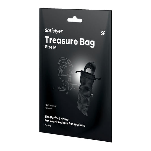 Satisfyer Treasure Bag Medium - Black-(4059495) - 4059495