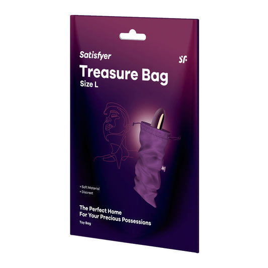 Satisfyer Treasure Bag Large - Violet-(4059976) - 4059976