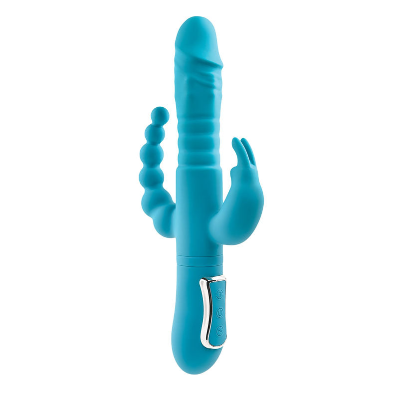 Adam & Eve EVES THRUSTING TRIPLE JOY RABBIT-(ae-bl-0068-2) - AE-BL-0068-2