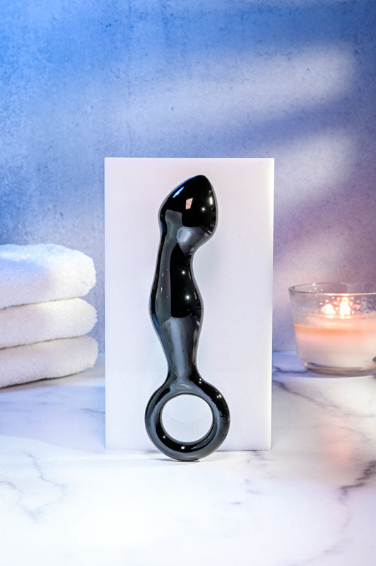 Adam & Eve ADAMS GLASS PROSTATE MASSAGER-(ae-wf-9307-2) - AE-WF-9307-2