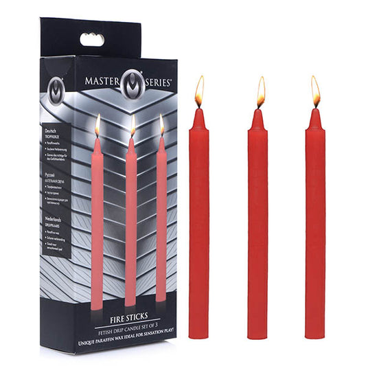 Master Series Fetish Drip Candles-(ag364-red) - AG364-RED