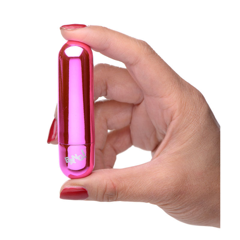 Bang! 10X Vibrating Metallic Bullet-(ag656-pink) - AG656-PINK