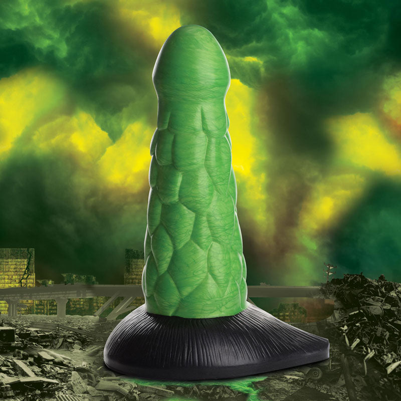 Creature Cocks Radioactive Reptile Thick Scaly Silicone Dildo-(ag872) - AG872