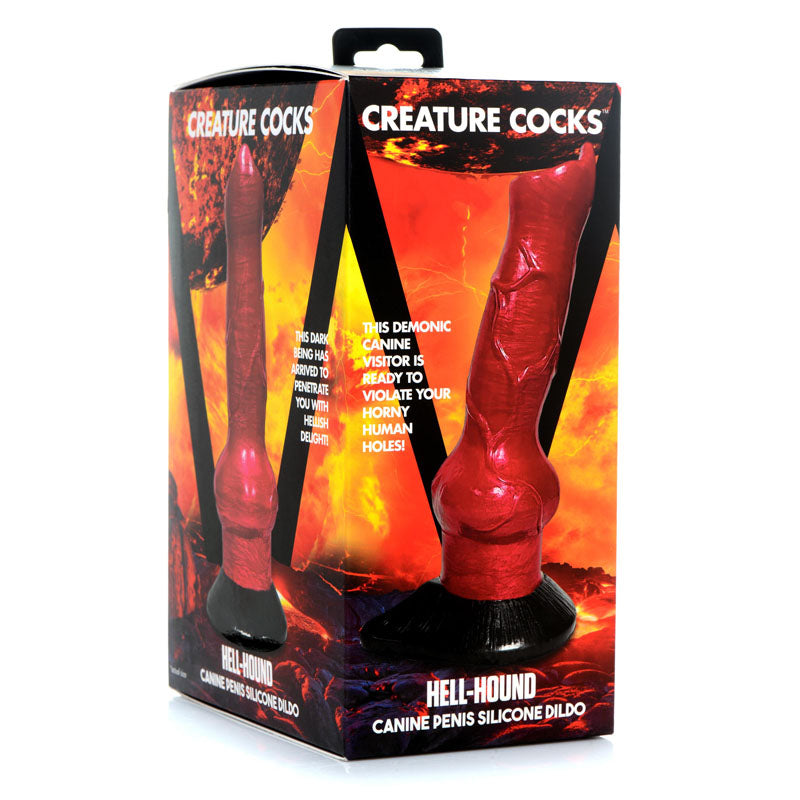 Creature Cocks Hell-Hound Canine Penis Silicone Dildo-(ag874) - AG874