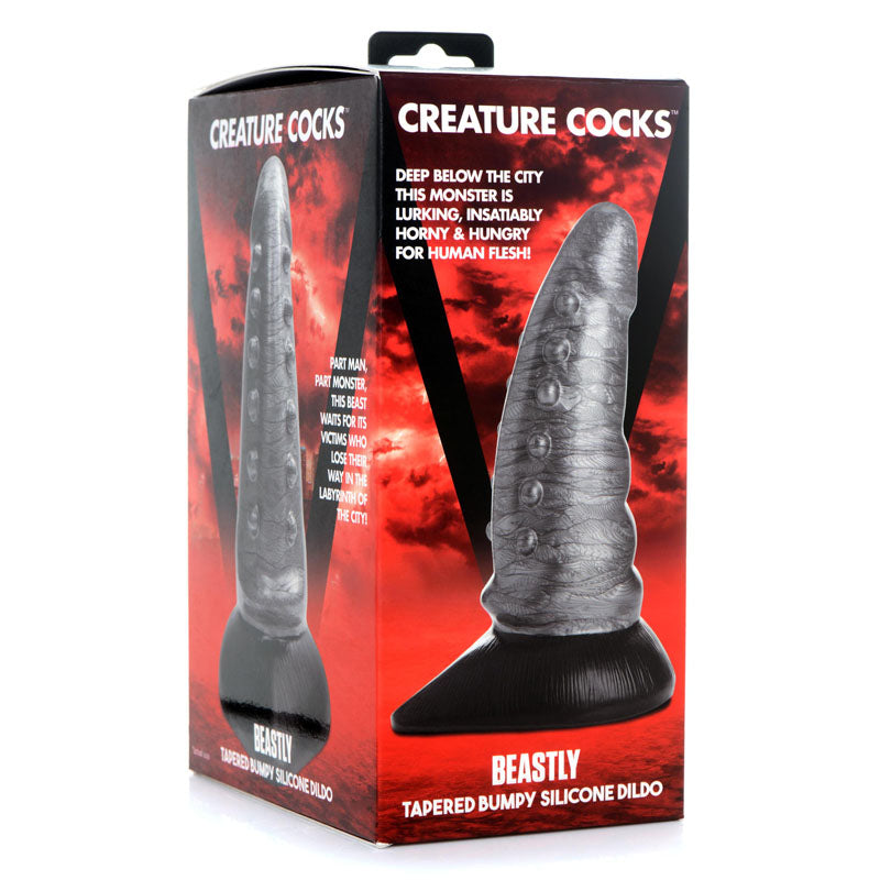 Creature Cocks Beastly Tapered Bumpy Silicone Dildo-(ag878) - AG878