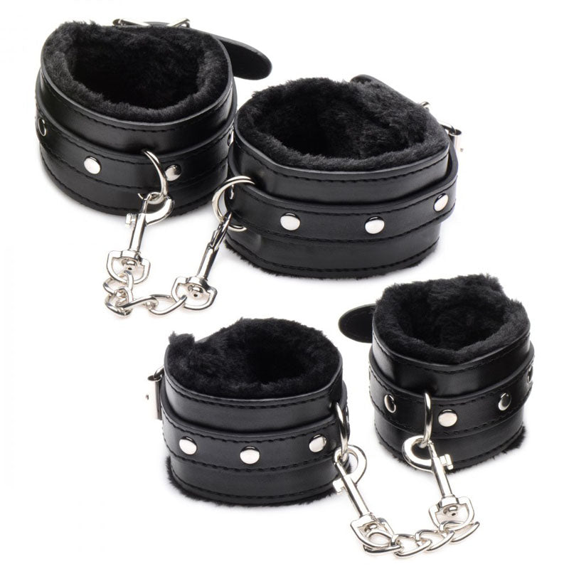 Master Series Hook Up 10 Piece Plush Bondage Set-(ag989) - AG989