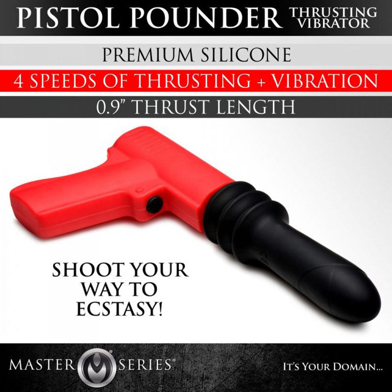 Master Series Pistol Pounder Thrusting Vibrator-(ah093) - AH093