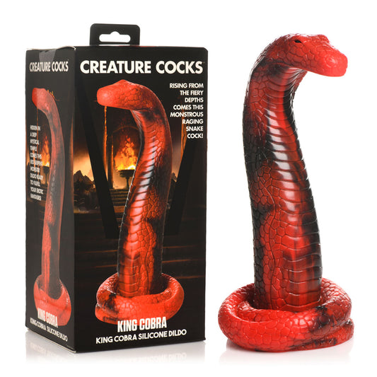 Creature Cocks King Cobra Silicone Dildo-(ah196) - AH196