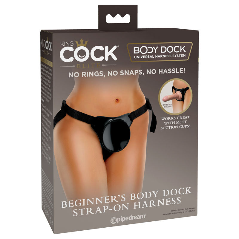 King Cock Elite Beginner's Body Dock Strap-On Harness-(bd101-23) - BD101-23