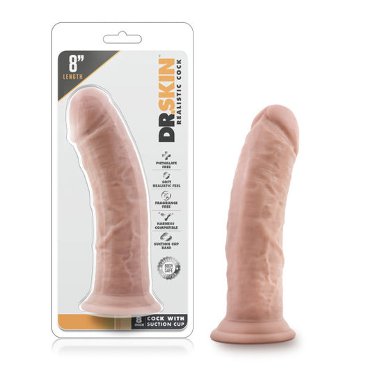 Dr. Skin 8'' Cock with Suction Cup-(bl-12803) - BL-12803