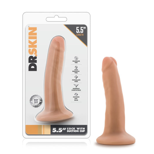 Dr. Skin 5.5'' Cock with Suction Cup-(bl-14503) - BL-14503