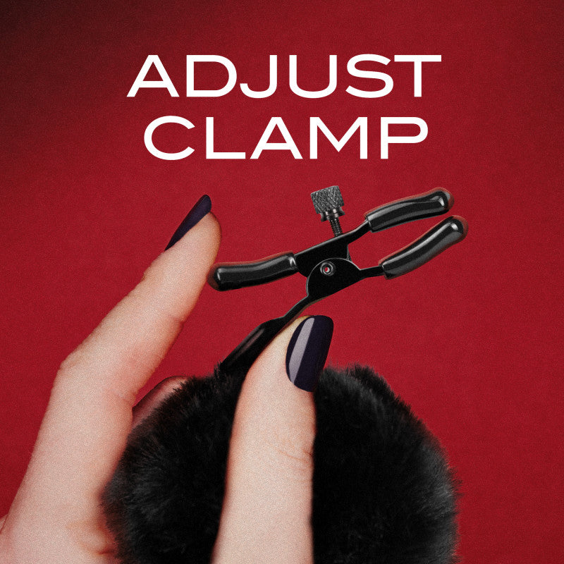 Noir Pom Adjustable Nipple Clamps-(bl-89305) - BL-89305