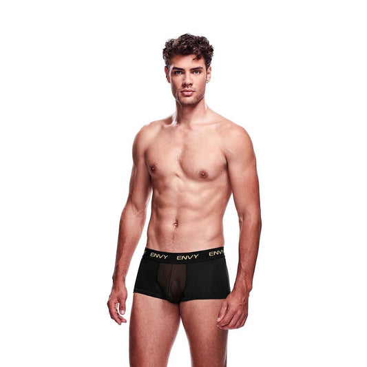 Envy Mesh Short Boxer - Black LXL-(ble083-blklxl) - BLE083-BLKLXL