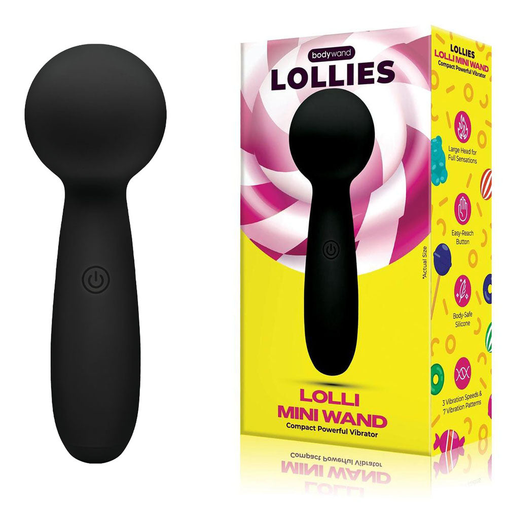 Bodywand Lolli Mini Wand - Black-(bw169) - BW169