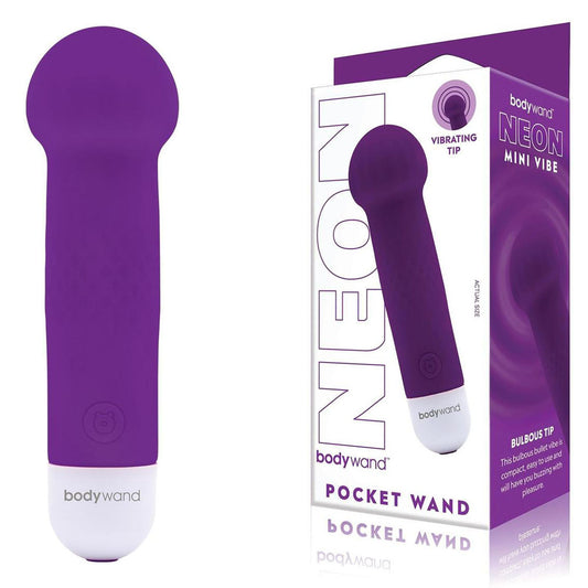 Bodywand Neon Mini Pocket Wand - Neon Purple-(bw173) - BW173