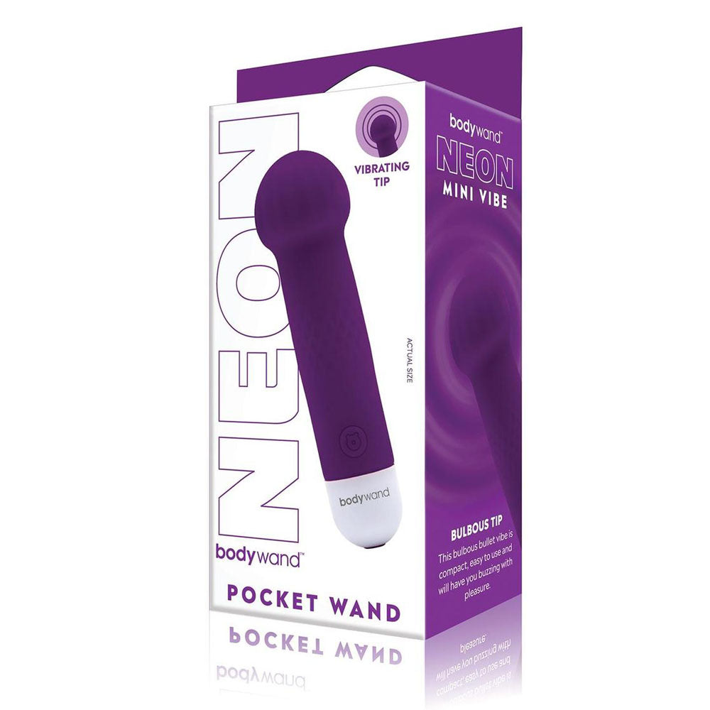 Bodywand Neon Mini Pocket Wand - Neon Purple-(bw173) - BW173