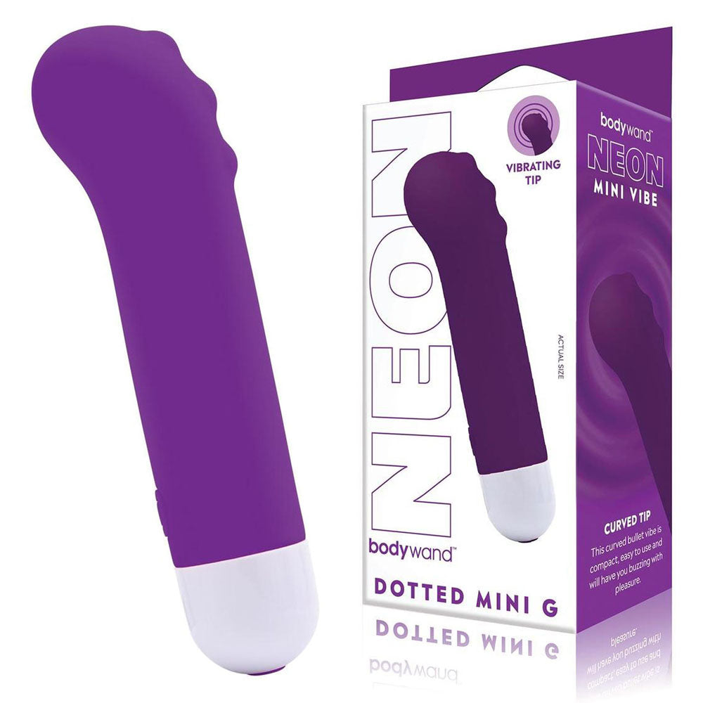 Bodywand Neon Dotted Mini G - Neon Purple-(bw177) - BW177