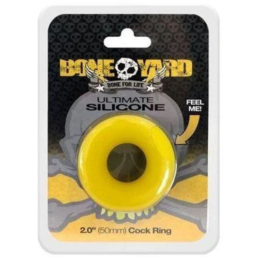 Boneyard Ultimate Silicone Cock Ring Yellow-(by0456) - BY0456