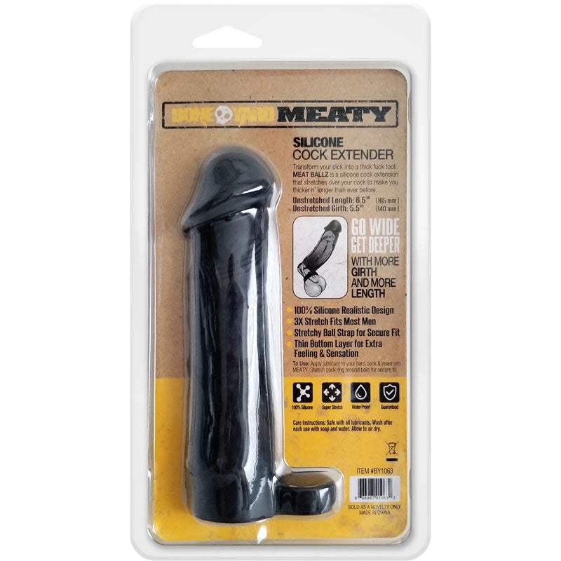 Boneyard Meaty Cock Extender Black-(by1063) - BY1063