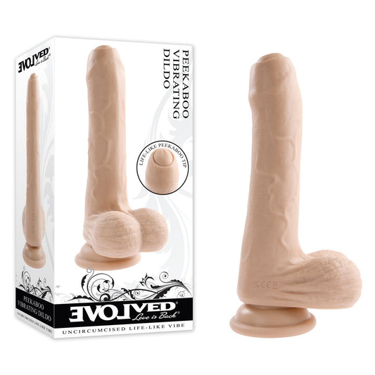 Evolved PEEK A BOO VIBRATING DILDO LIGHT-(en-rd-2772-2) - EN-RD-2772-2