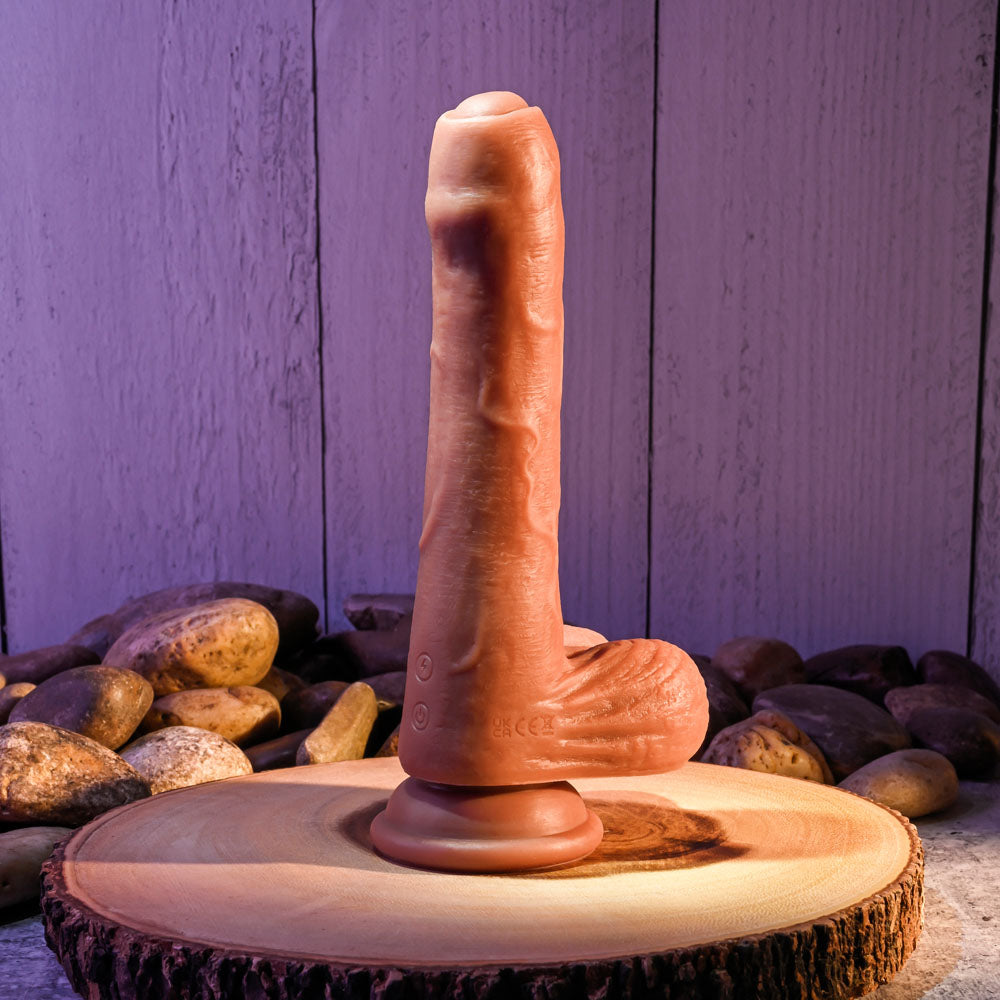 Evolved PEEK A BOO VIBRATING DILDO DARK-(en-rd-2789-2) - EN-RD-2789-2