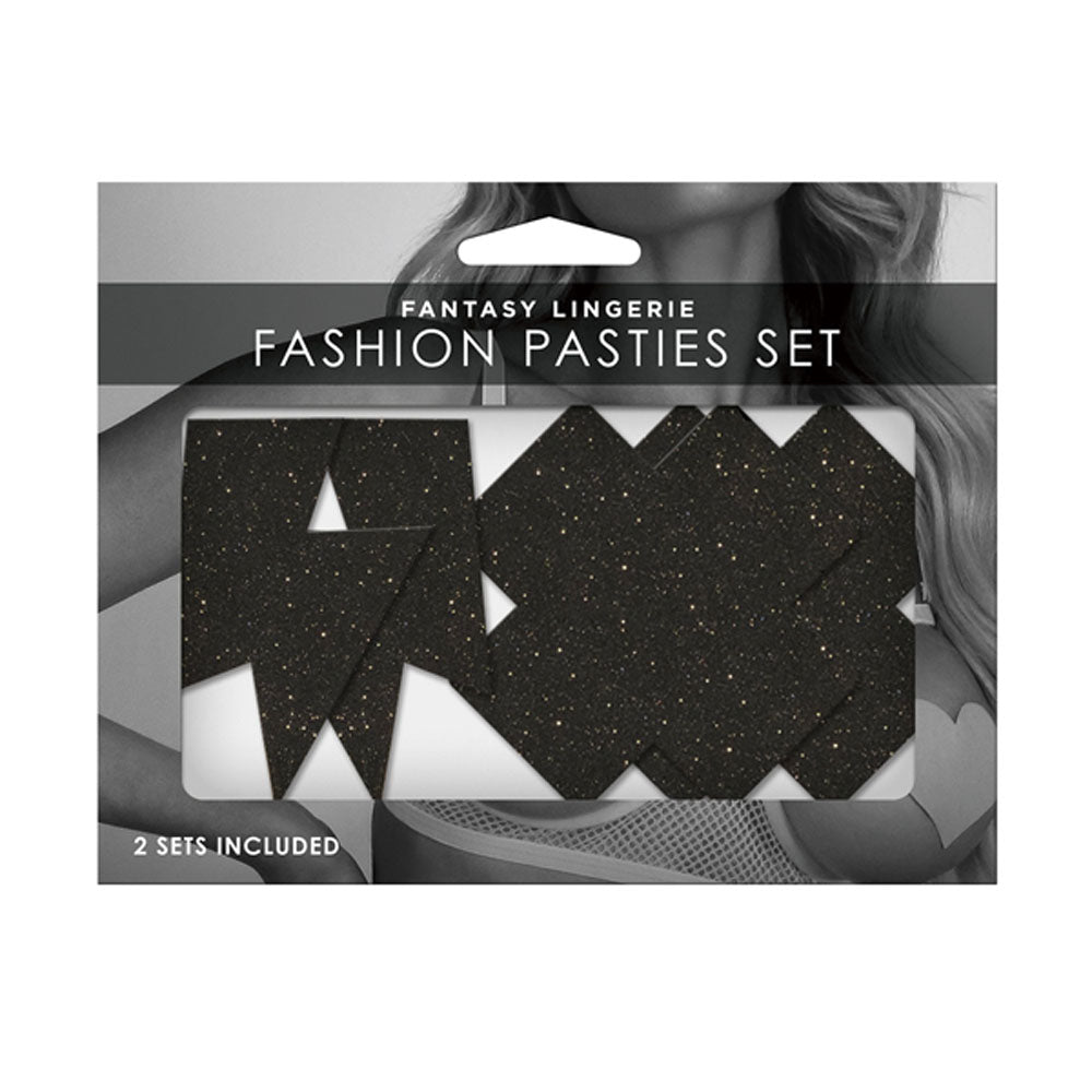 Fashion Pasties Set-(fla103-os-b) - FLA103-OS-B