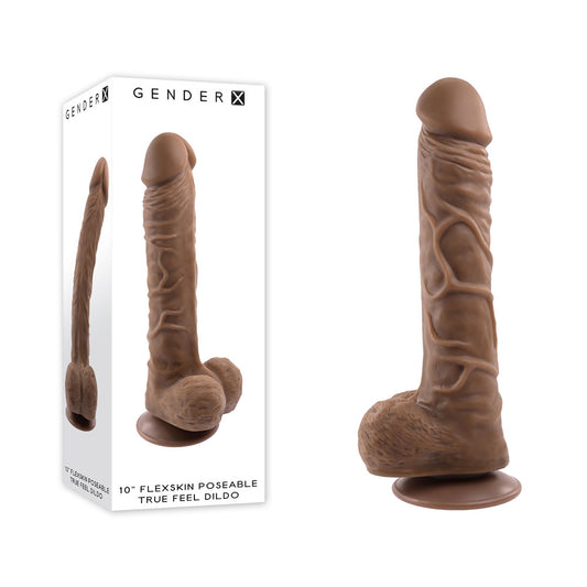 Gender X 10'' FLEXSKIN POSEABLE TRUE FEEL - Dark-(gx-dd-3731-2) - GX-DD-3731-2