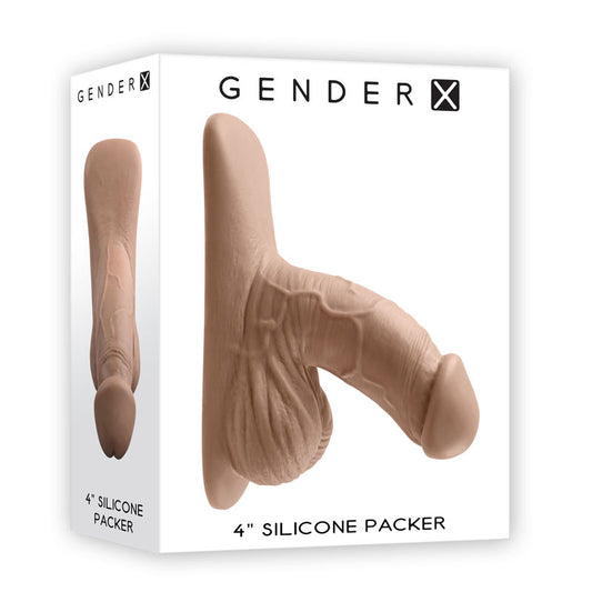 Gender X 4'' SILICONE PACKER MEDIUM-(gx-pk-2529-2) - GX-PK-2529-2