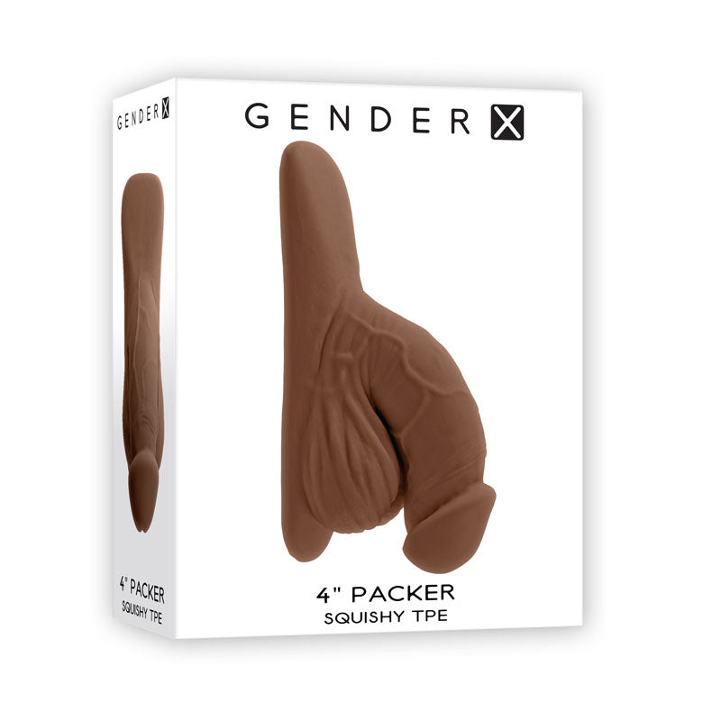 Gender X 4'' PACKER - Dark-(gx-pk-2550-2) - GX-PK-2550-2