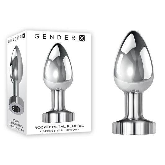 Gender X ROCKIN METAL PLUG XL-(gx-rs-3816-2) - GX-RS-3816-2