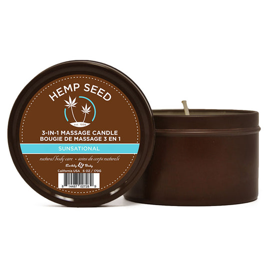 Hemp Seed 3-In-1 Massage Candle-(hsc046) - HSC046