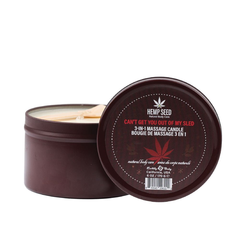 Hemp Seed 3-In-1 Massage Candle - Can't Get You Out Of My Sled-(hsch023a) - HSCH023A