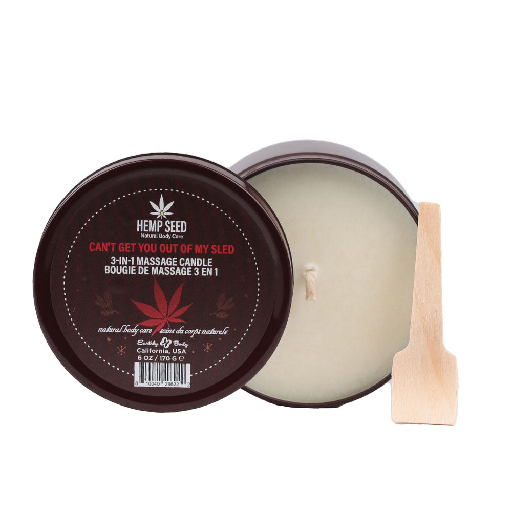 Hemp Seed 3-In-1 Massage Candle - Can't Get You Out Of My Sled-(hsch023a) - HSCH023A