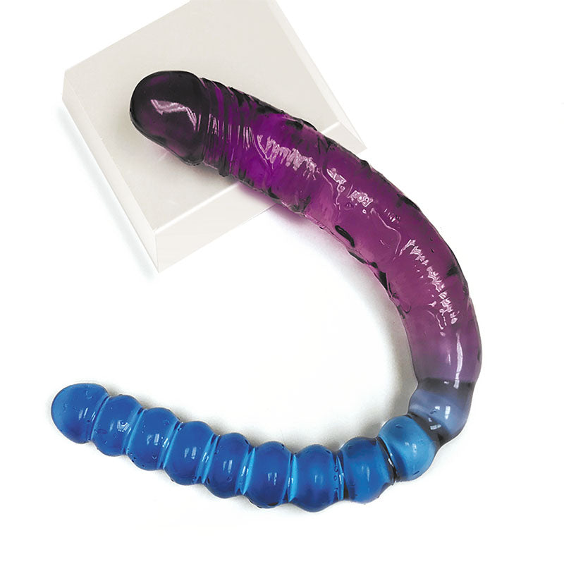 Shades 17'' Jelly TPR Double Dong-(ic1307) - IC1307