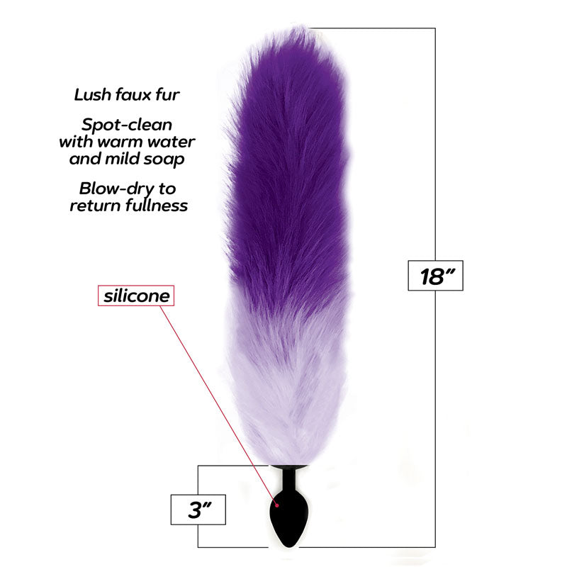 Foxy Fox Tail Silicone Butt Plug-(ic1401) - IC1401