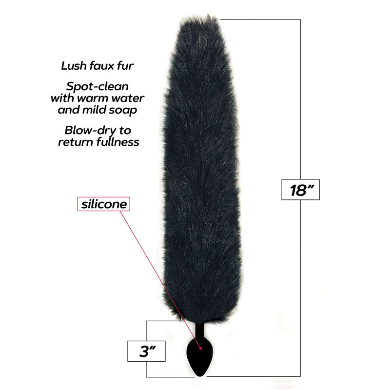 Foxy Fox Tail Silicone Butt Plug-(ic1402) - IC1402