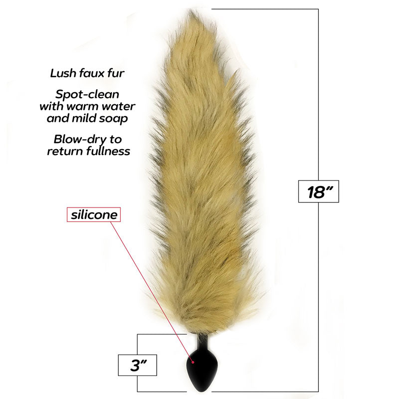 Foxy Fox Tail Silicone Butt Plug-(ic1403) - IC1403