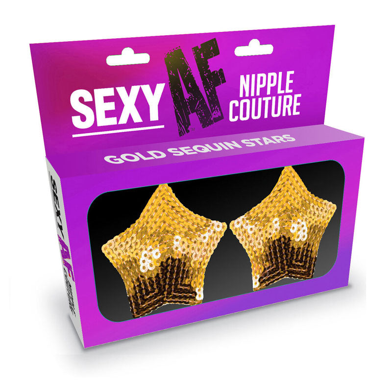 Sexy AF - Nipple Couture Gold Stars-(lgnv.201) - LGNV.201