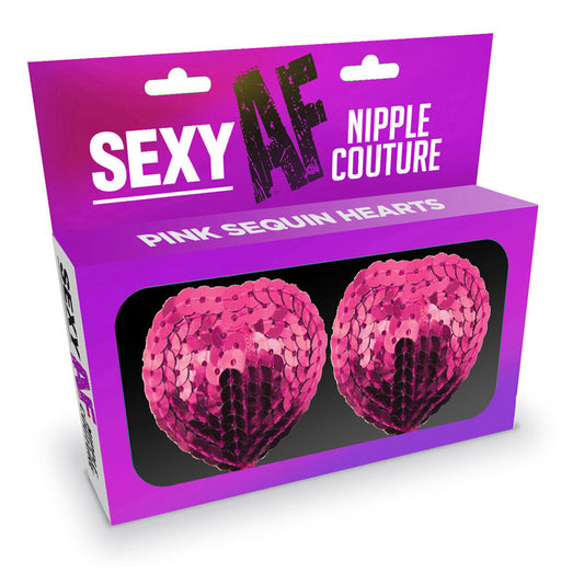 Sexy AF - Nipple Couture Pink Hearts-(lgnv.202) - LGNV.202