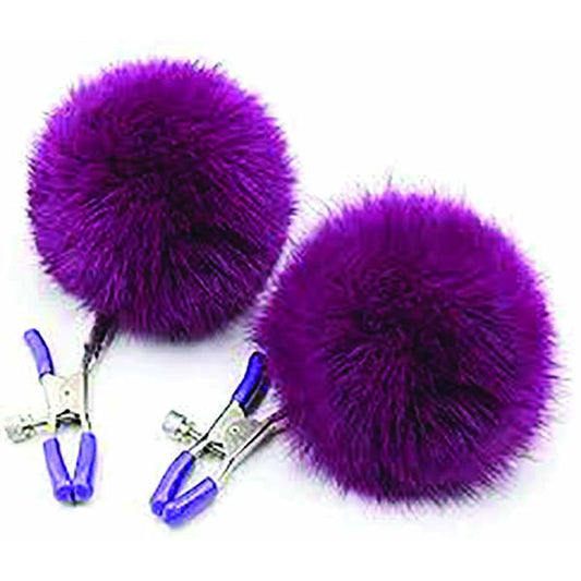 Sexy AF - Clamp Couture Purple Puff Balls-(lgnv.214) - LGNV.214