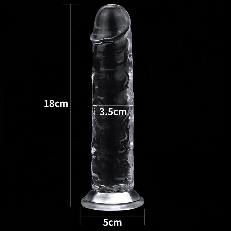 Flawless Clear Dildo 7''-(lv310015) - LV310015