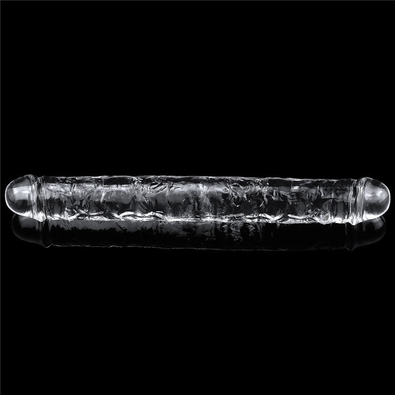 Flawless Clear Double Dildo 12''-(lv310018) - LV310018